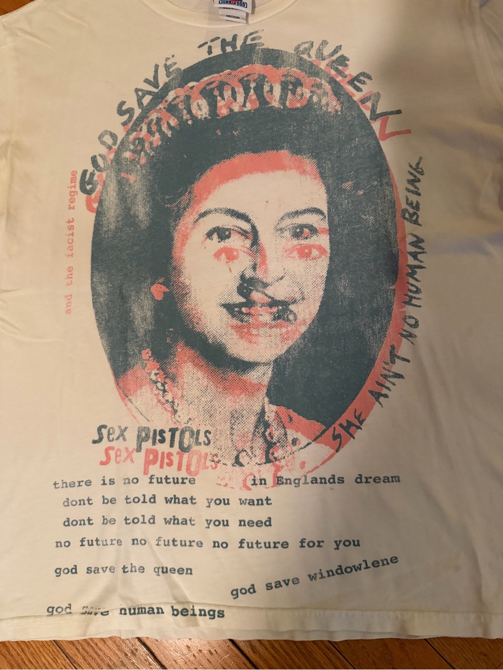 Junk Food Clothing White Tee with Black and Red Graphic - Picture 3 of 7